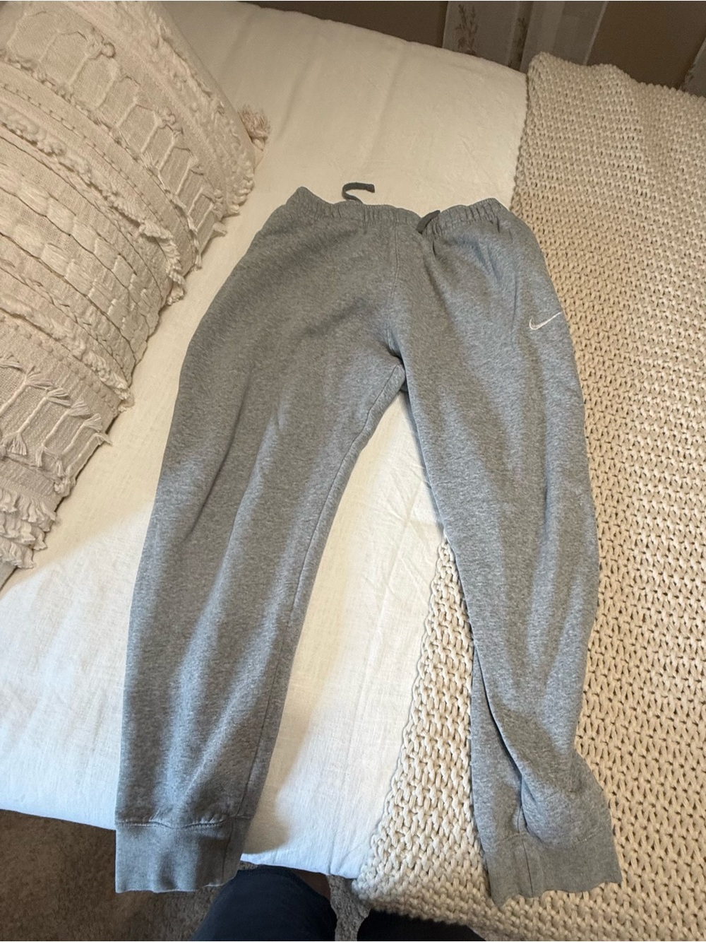 Nike Kids Gray Sweat Fleece Joggers